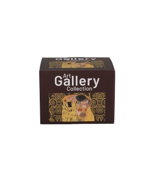 Kubek baryłka THE KISS BROWN inspired by Klimt