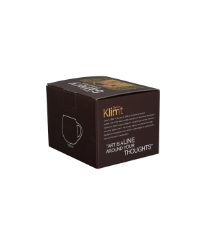 Kubek baryłka THE KISS BROWN inspired by Klimt