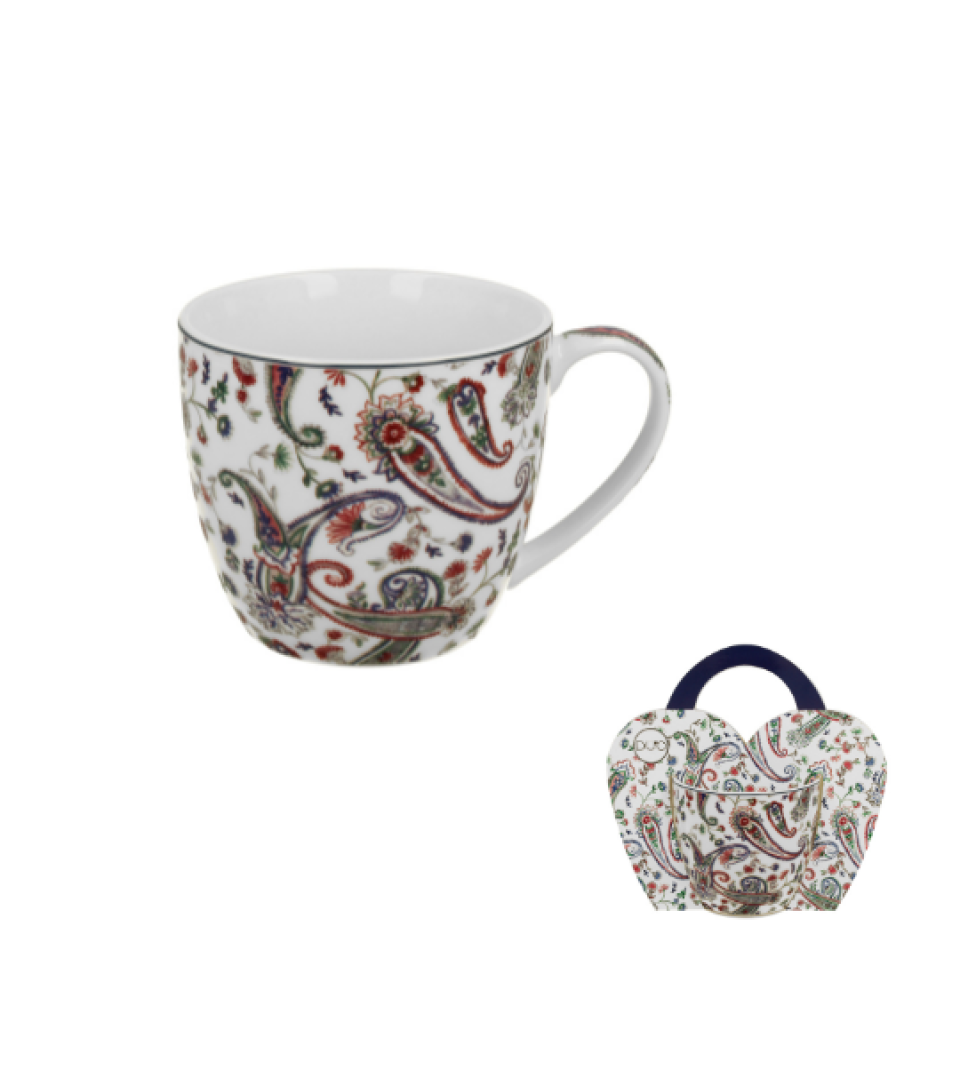 Kubek 460 ml w "koszyczku" LIBERTY