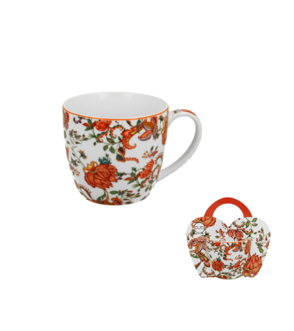 Kubek 460 ml w "koszyczku" PRIMAVERA