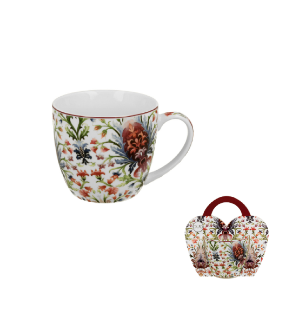Kubek 460 ml w "koszyczku" MARBELLA