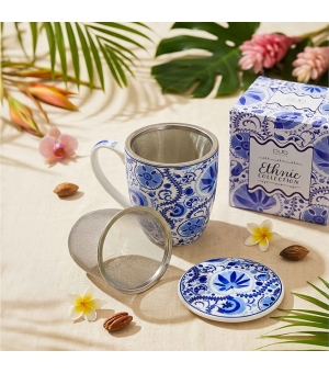 Kubek z zaparzaczem NARESH BLUE