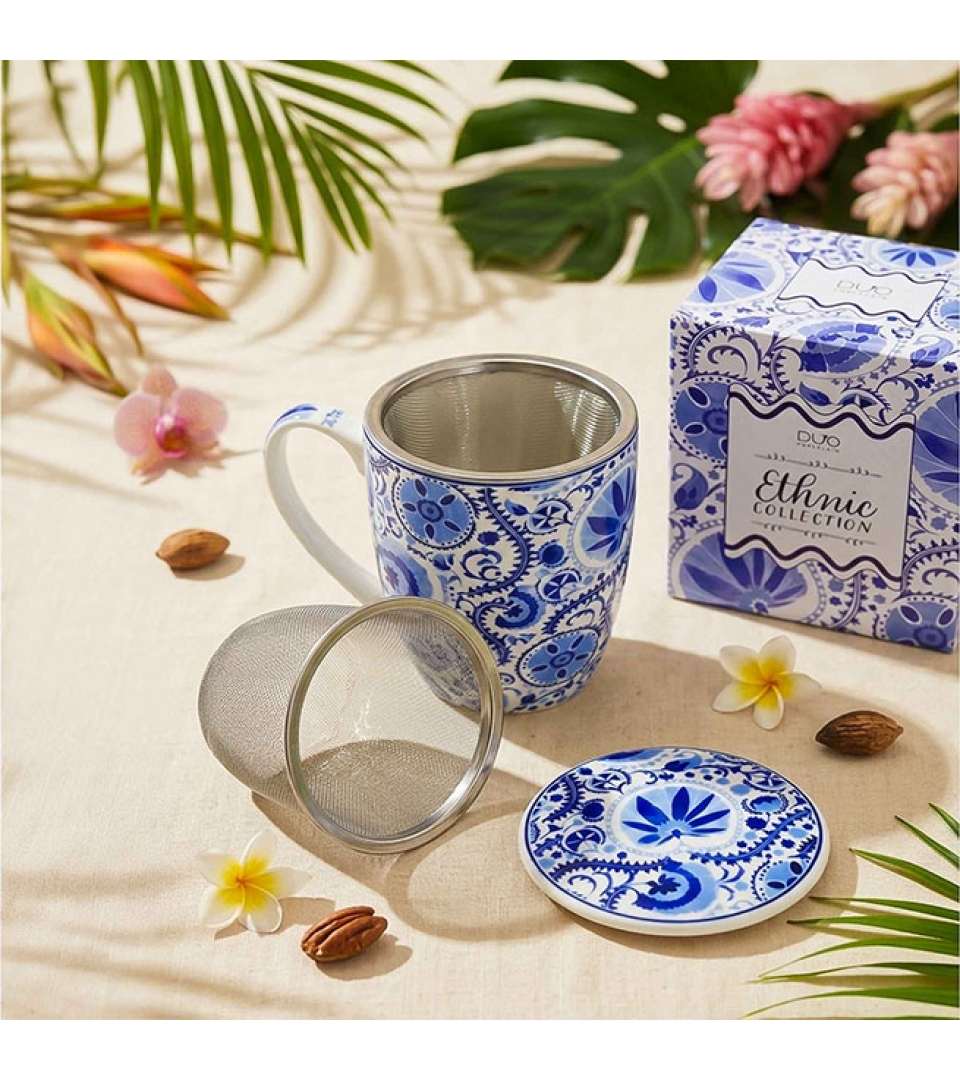 Kubek z zaparzaczem NARESH BLUE