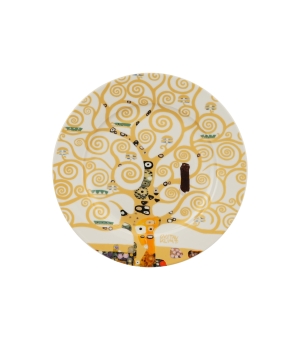 Komplet 2 talerze deserowe TREE OF LIFE Ecru inspired by Klimt