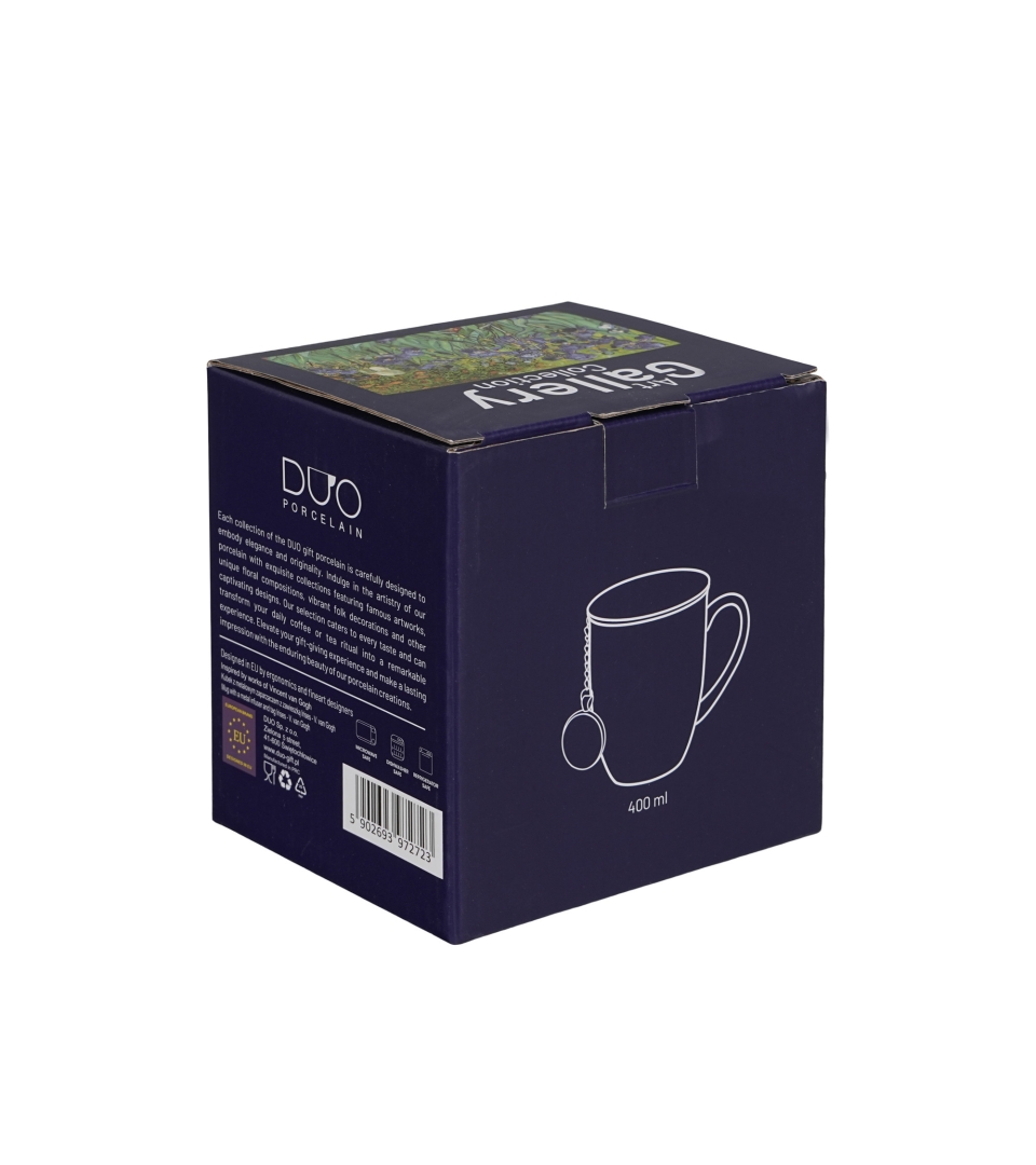 Kubek z zaparzaczem z zawieszką IRISES inspired by Van Gogh