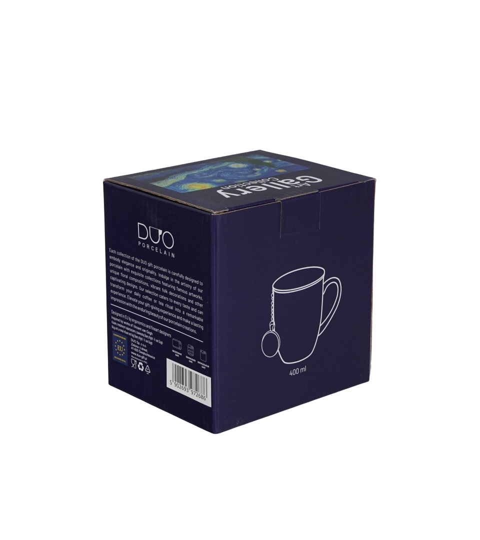 Kubek z zaparzaczem z zawieszką STARRY NIGHT inspired by Van Gogh