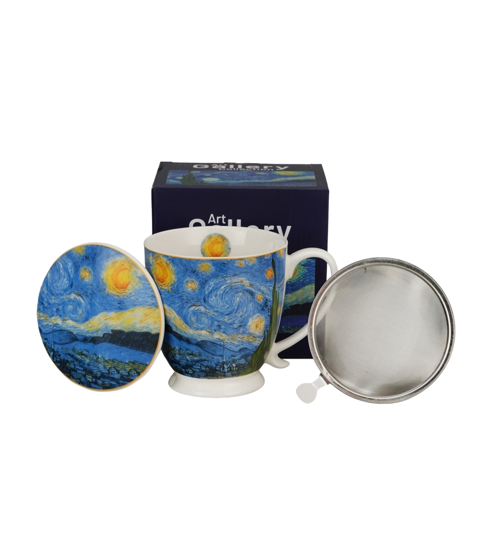 Zaparzacz na stopce STARRY NIGHT inspired by Van Gogh