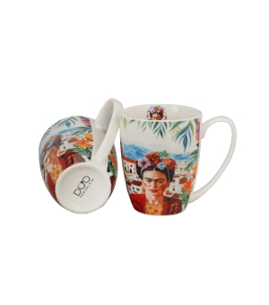 2 kubki classic MEXICAN ART RED