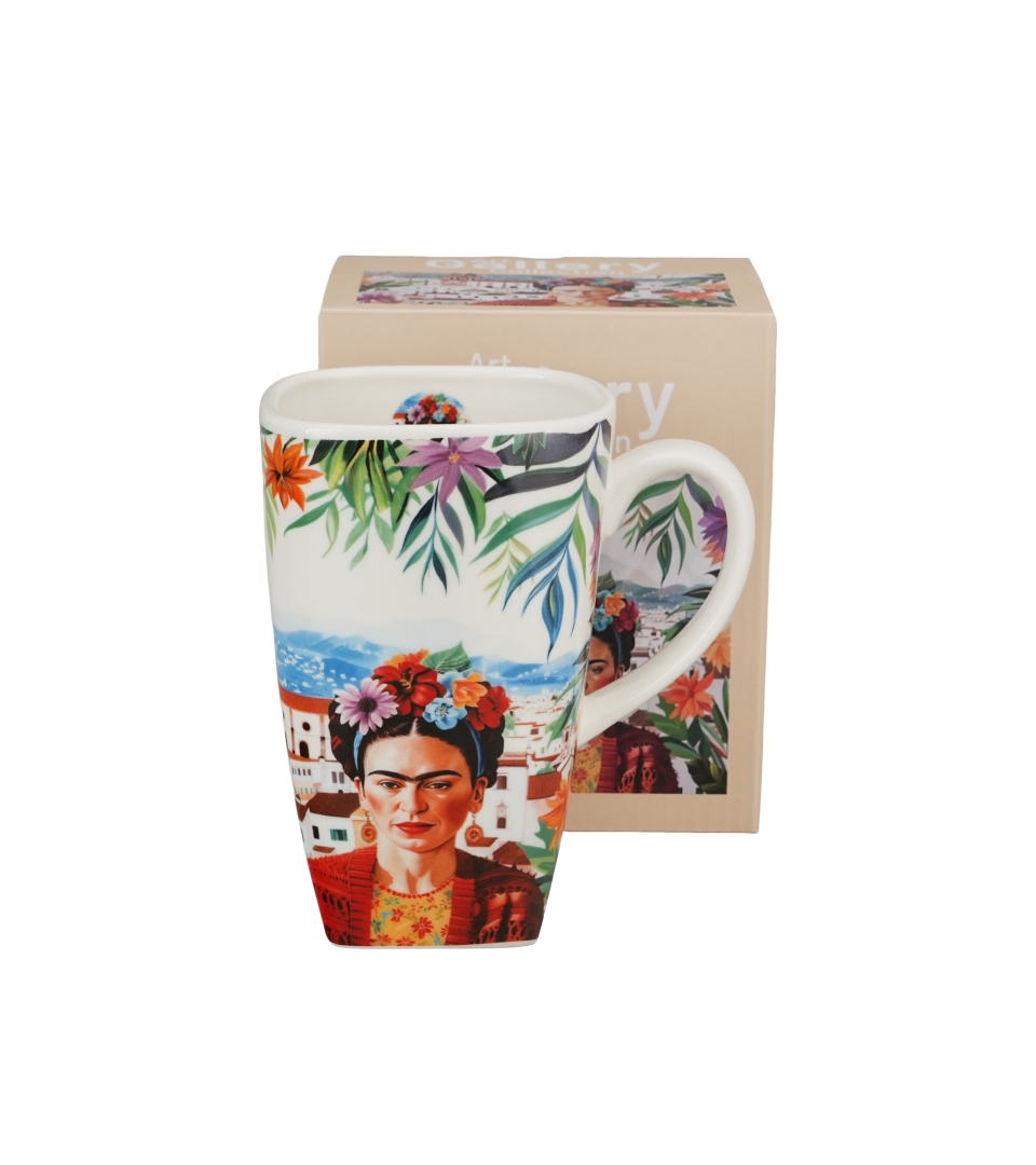 Kubek kwadratowy MEXICAN ART RED