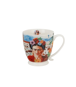 Kubek na stopce MEXICAN ART RED