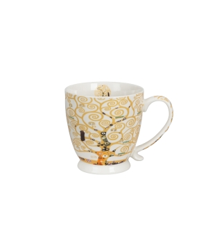 Kubek na stopce TREE OF LIFE ECRU inspired by Klimt