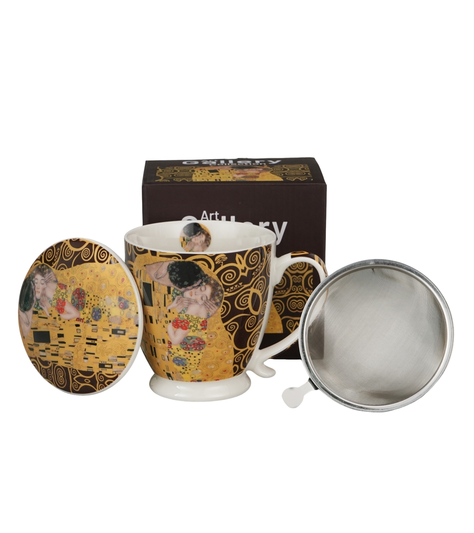 Zaparzacz na stopce THE KISS BROWN inspired by Klimt