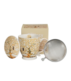 Zaparzacz na stopce TREE OF LIFE ECRU inspired by Klimt