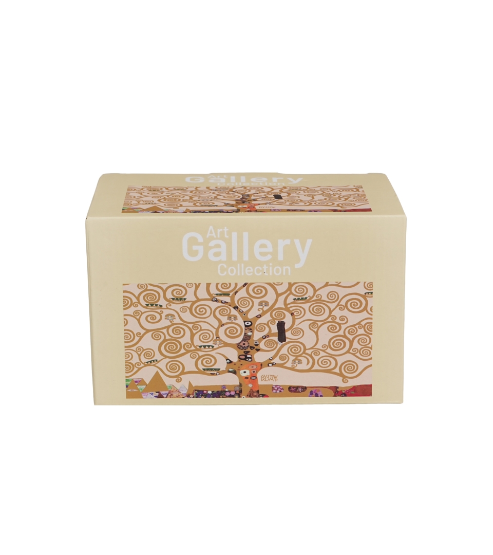 2 kubki classic TREE OF LIFE Ecru inspired by Klimt