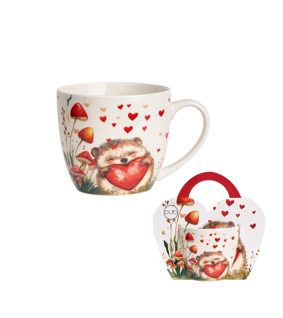 Kubek 460 ml w "koszyczku" JEŻ