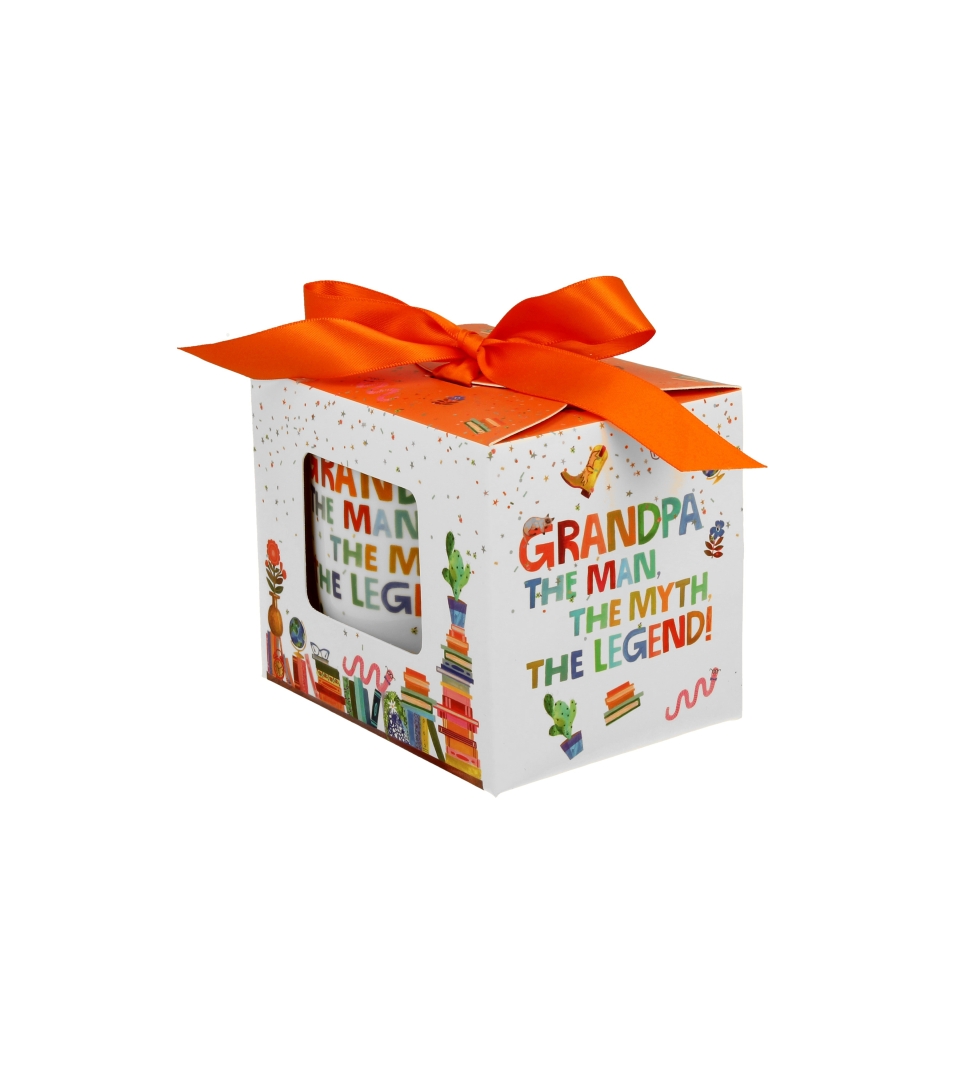 Kubek okazjonalny "GRANDPA" w pudełku z kokardą