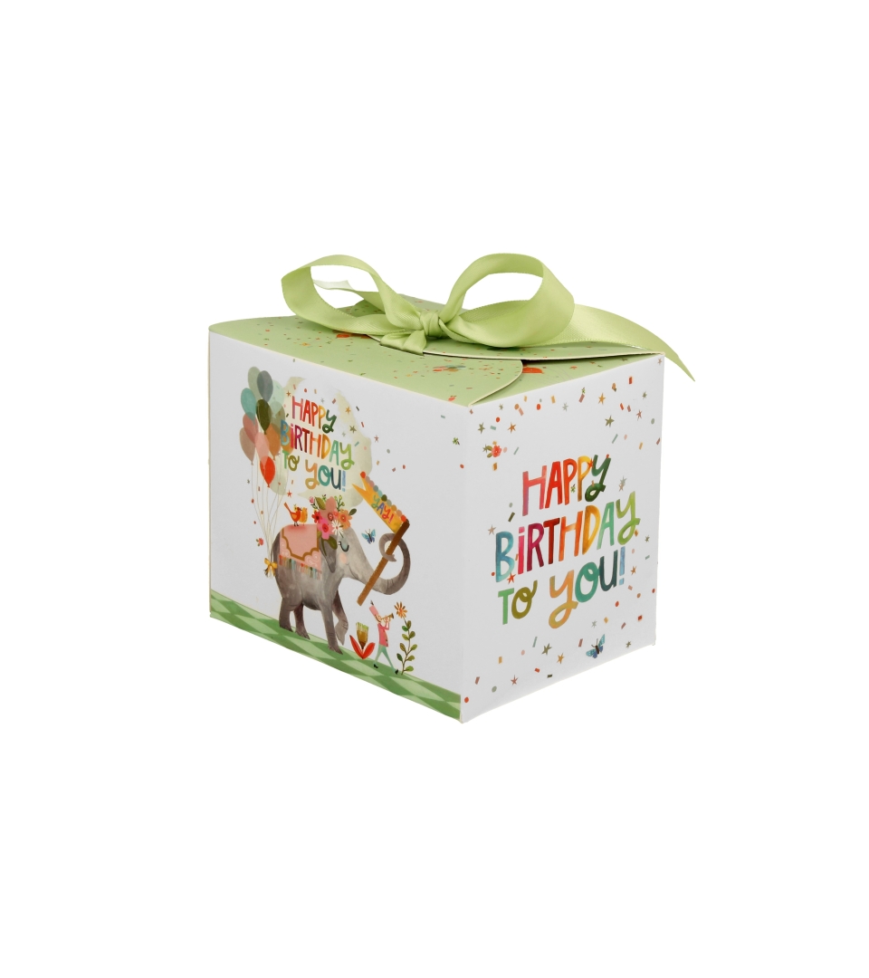 Kubek okazjonalny "HAPPY BIRTHDAY" w pudełku z kokardą