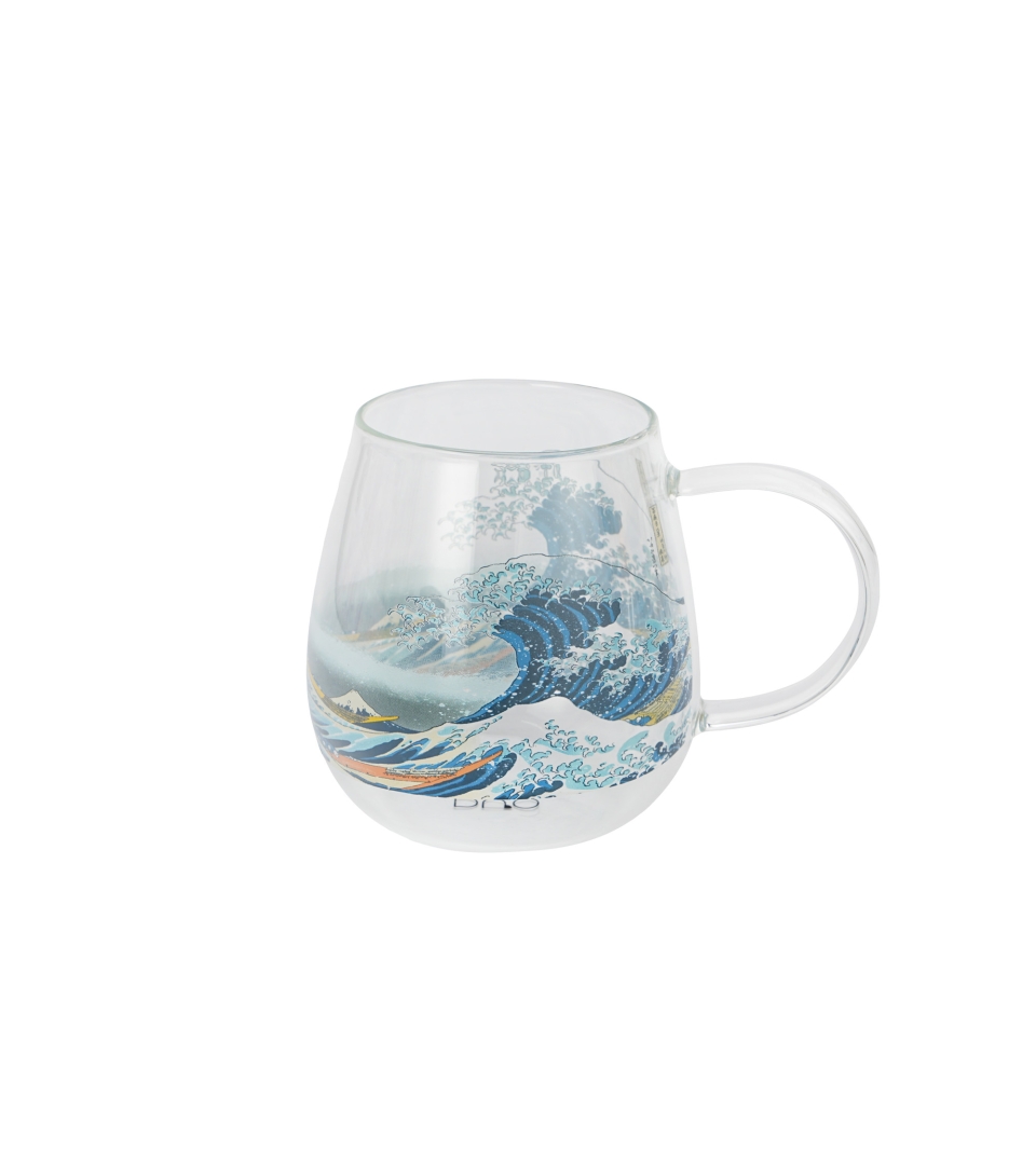 Kubek szklany THE GREAT WAVE inspired by HOKUSAI