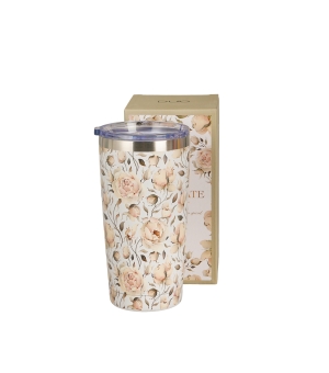 Kubek termiczny prosty ENGLISH ROSES WHITE