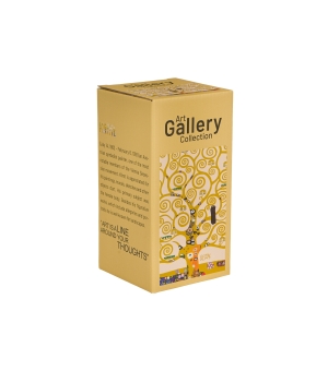Kubek termiczny prosty TREE OF LIFE ECRU inspired by Klimt