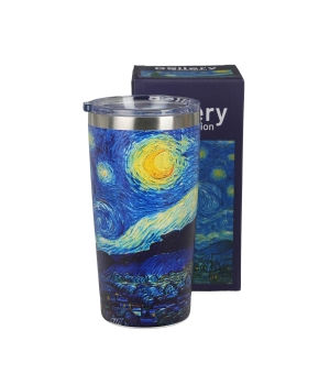 Kubek termiczny prosty STARRY NIGHT inspired by Van Gogh