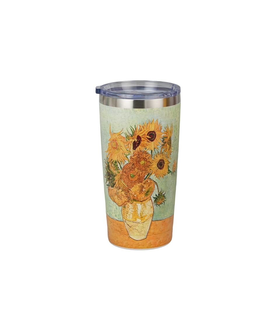 Kubek termiczny prosty SUNFLOWERS inspired by Van Gogh